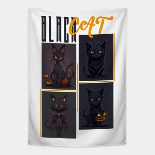 Black cat Tapestry