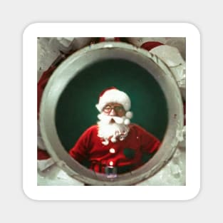 Santa's Reflection Magnet
