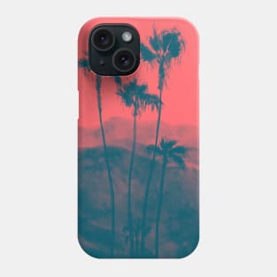 Palm Trees in Red Phone Case