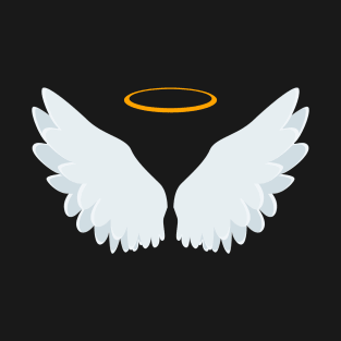 Angel Wings And Halo T-Shirt