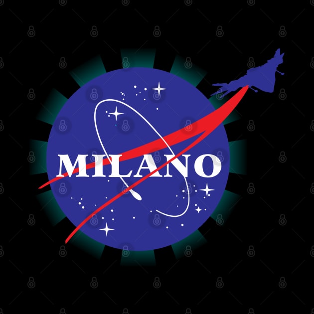 Guardians Of The Galaxy Milano Nasa Logo by joeysartworld