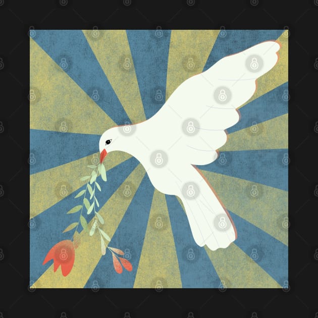 Peace for Ukraine - peace dove by Halley G-Shirts