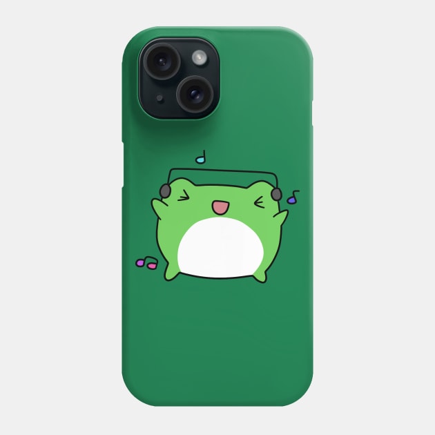 Dancing Headphones Frog Phone Case by saradaboru