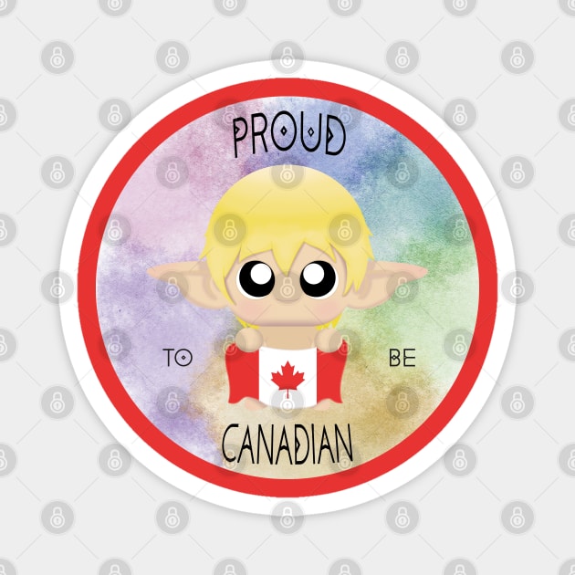 Proud to be Canadian (Sleepy Forest Creatures) Magnet by Irô Studio