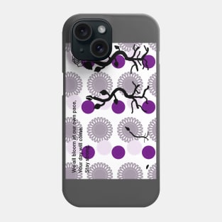 Time to Bloom (graysexual) Phone Case