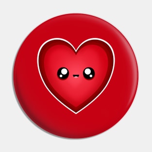 Kawaii Heart Pin