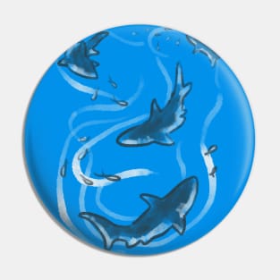 Shark Frenzy Pin