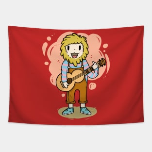 singing with goldenbeard Tapestry