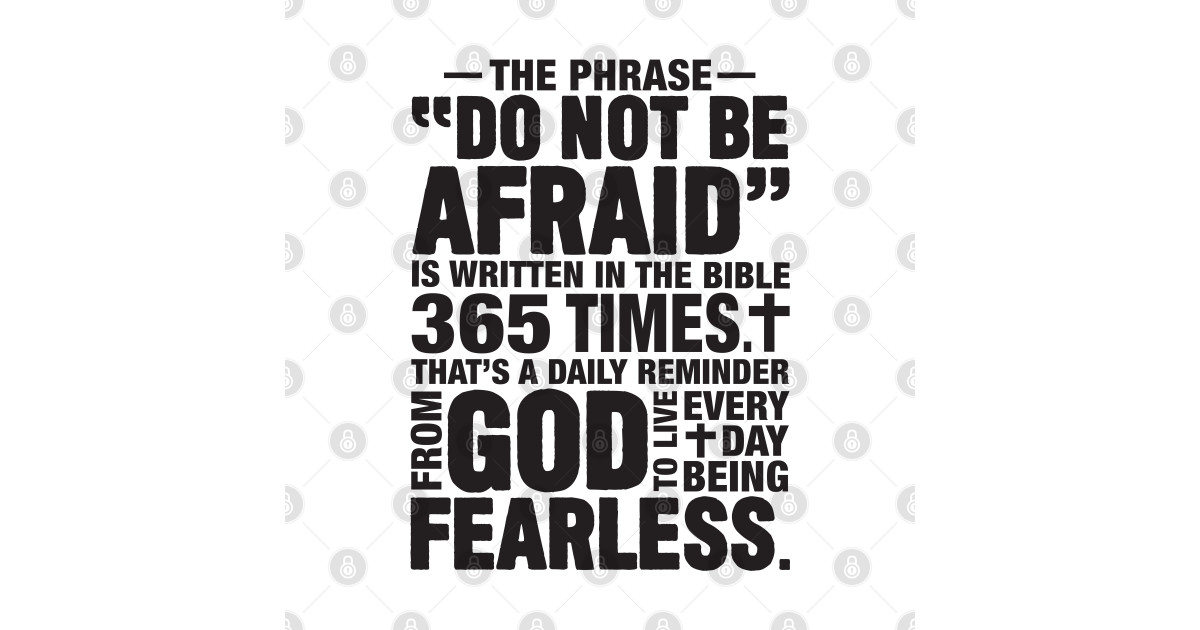 DO NOT BE AFRAID Bible Verse Sticker TeePublic