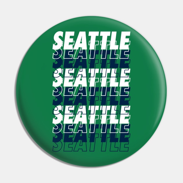 Seattle - Echo Graphic Pin by downformytown