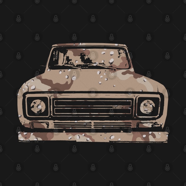 IH Scout II classic 4x4 truck 1979 desert camo by soitwouldseem