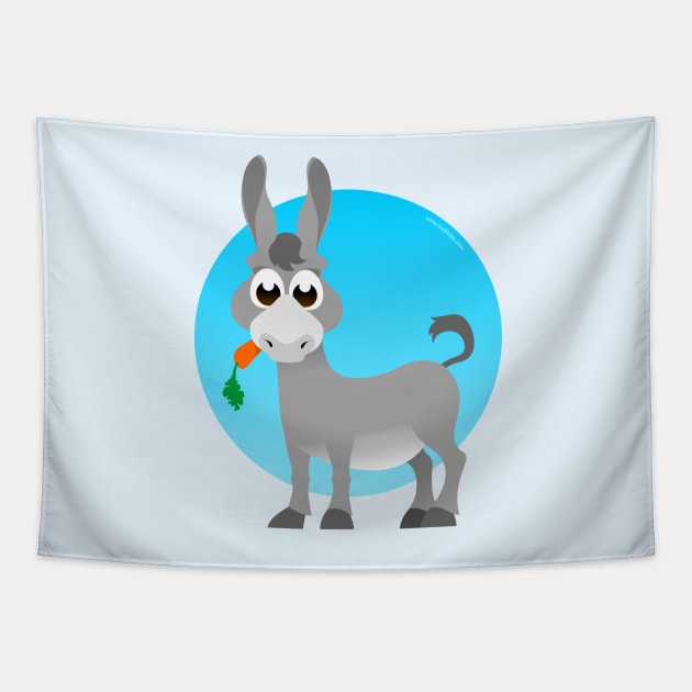 Little donkey Tapestry by tuditees