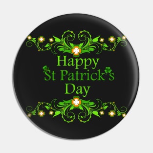 Happy St Patrick's Day Pin