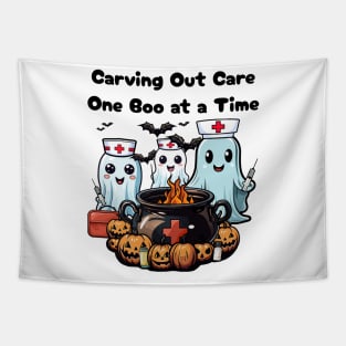 Carving Out Care One Boo at a Time Tapestry