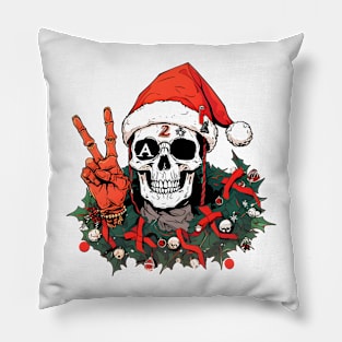 Christmas Celebration with a Skull Twist Pillow