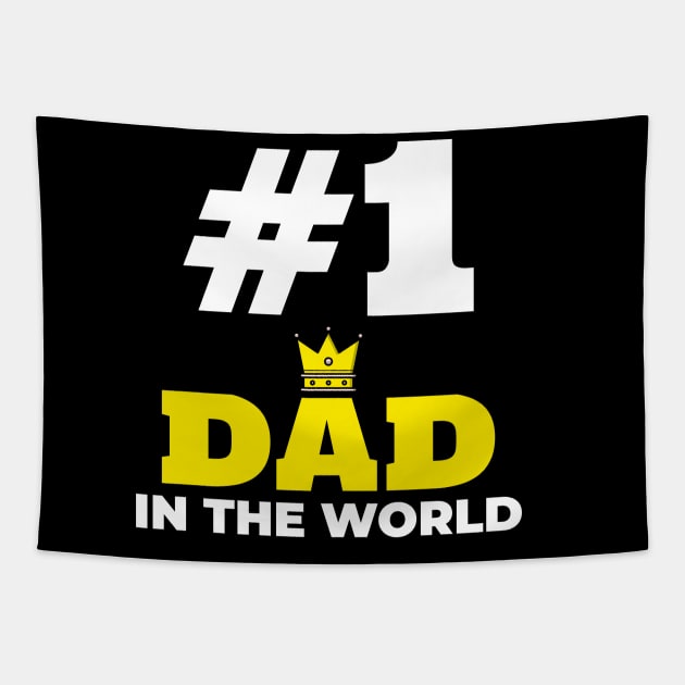 No1 DAD IN THE WORLD Tapestry by MikeNotis