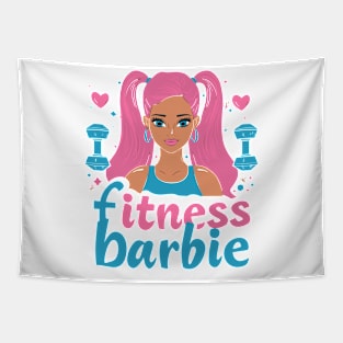 Fitness Barbie Vintage T-shirt 08 Tapestry