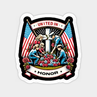 United in honor Magnet