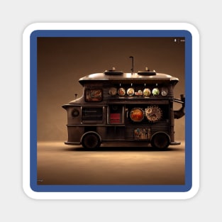 Steampunk Tokyo Ramen Food Truck Magnet