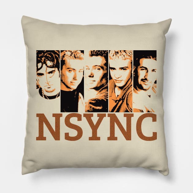 Nsync Vintage Potrait Pillow by mnd_Ξkh0s