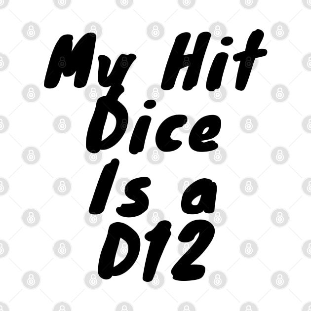 My dice hit is a D12 by DennisMcCarson