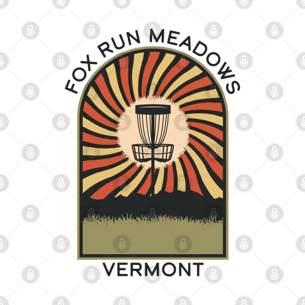 Fox Run Meadows Vermont | Disc Golf Vintage Retro Arch Mountains by KlehmInTime