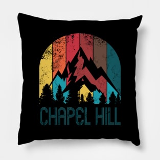 Retro City of Chapel Hill T Shirt for Men Women and Kids Pillow