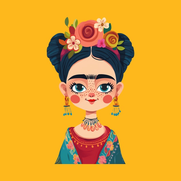 Frida Cartoon by JunkyDotCom