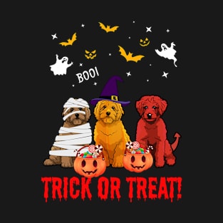 Trick Or Treat Poodle Dog Halloween Gift T-Shirt