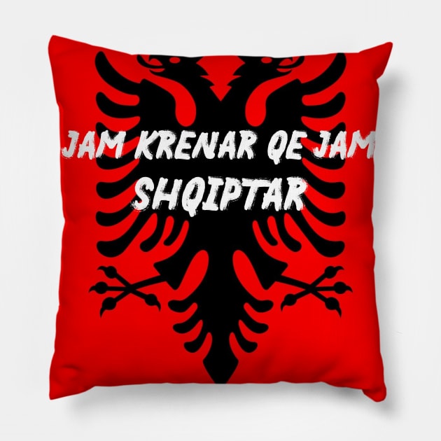 Albanian Eagle Pillow by Vannybunny