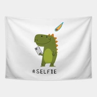 T-Rex Dinosaur's Last Selfie Tapestry