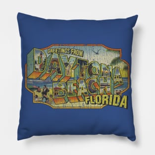 Greetings From Daytona Beach 1960 Pillow