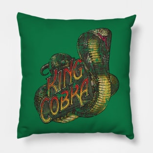 King Cobra Roller Coaster // 80s Vintage Pillow