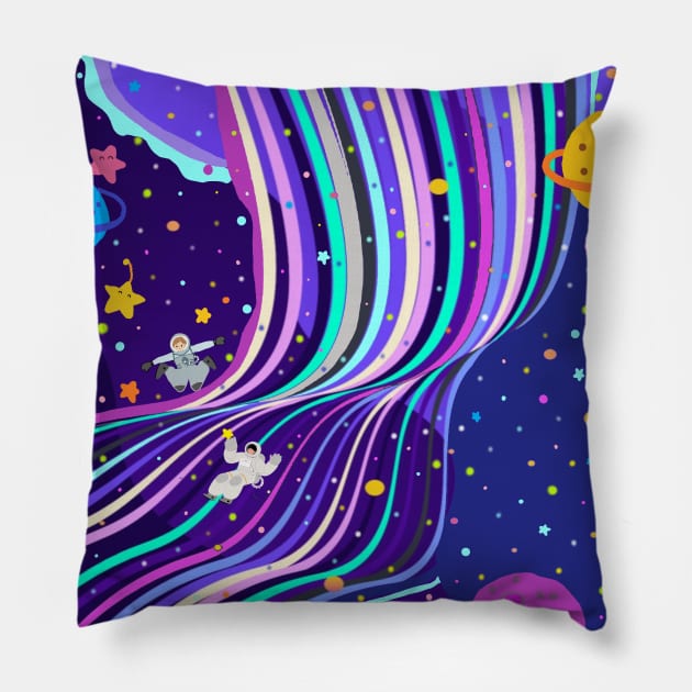 A space traveler Pillow by zzzozzo