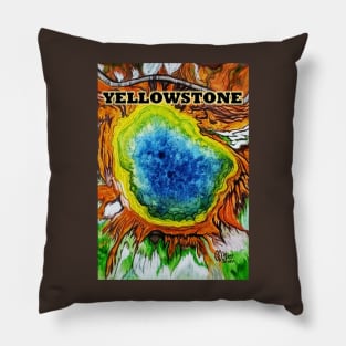 Yellowstone Hot Springs Pillow