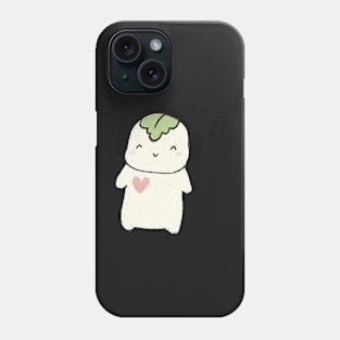 Mochi listens to music Phone Case