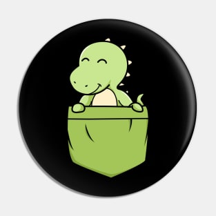 Cute Pocket Dinosaur T-rex in my Pocket Pin