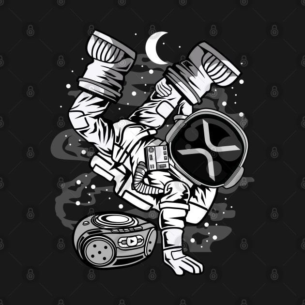 Hiphop Astronaut Ripple XRP Coin To The Moon Crypto Token Cryptocurrency Wallet HODL Birthday Gift For Men Women by Thingking About