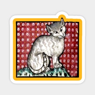 Medieval Cat Magnet