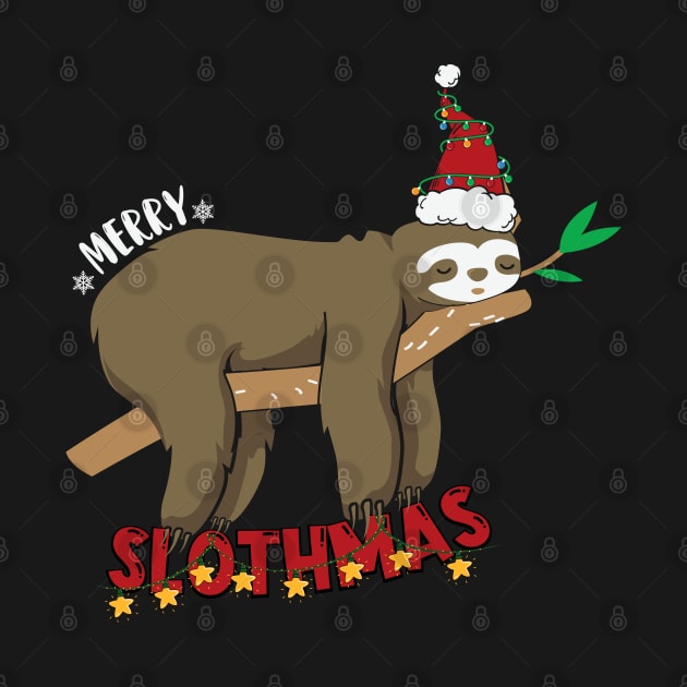Merry Slothmas Christmas Pajama for Sloth Lovers by WildFoxFarmCo