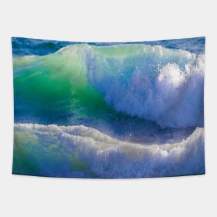 blue ocean waves Tapestry