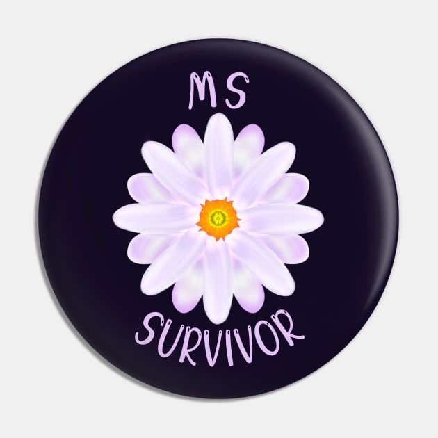 MS Survivor Pin by MoMido