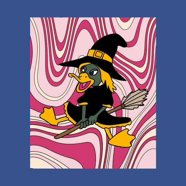 Halloween Goose Witch Conjuring Up Duck by flofin