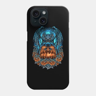 PUMPKIN BAT FLOWERS Phone Case