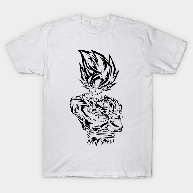 Dragon Ball Super Ultra Instinct Goku Men's Black T-shirt-3XL