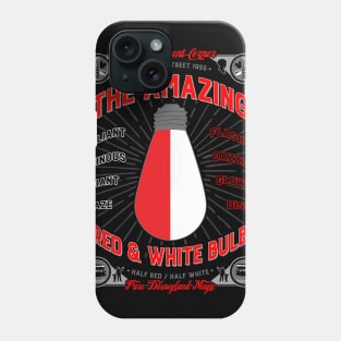 The Red & White Bulb Phone Case