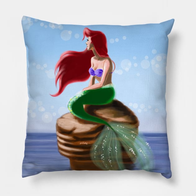 World Above - Day Pillow by amadeuxway