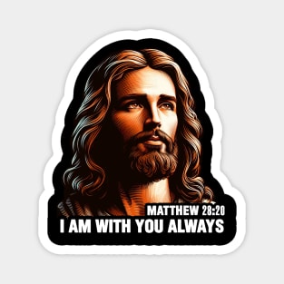 Matthew 28:20 I Am With You Always Magnet