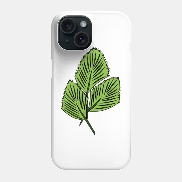 green leaf Phone Case by Urtype