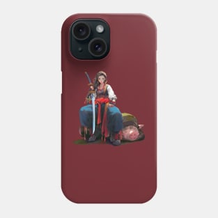 Ukrainian Cossack warrior girl Phone Case